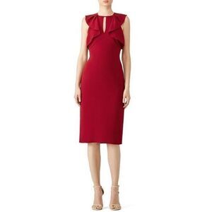 SHOSHANNA Red Darwin Dress Size 4